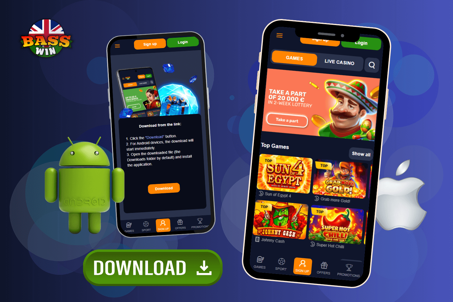 BassWin Casino UK Mobile App: Play on Android and iOS